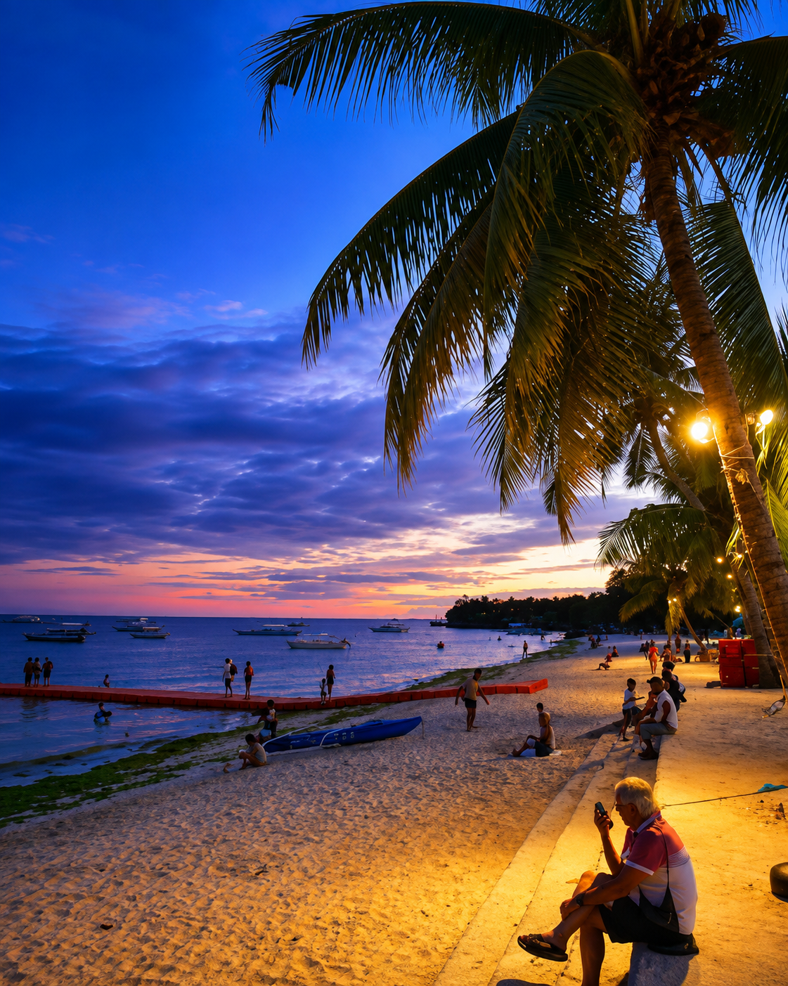 Coastal beach area in Panglao
